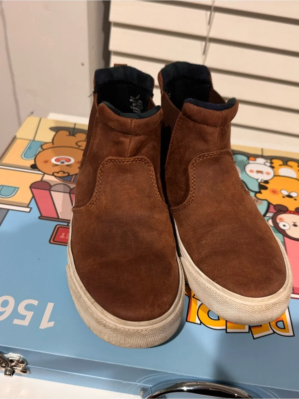 Old Navy Brown Suede Chelsea-Style Kids Boots